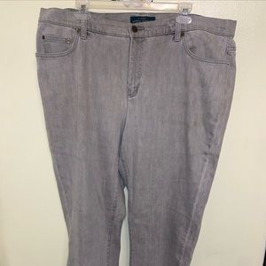 Ralph Lauren gray straight leg jeans . Size 18w